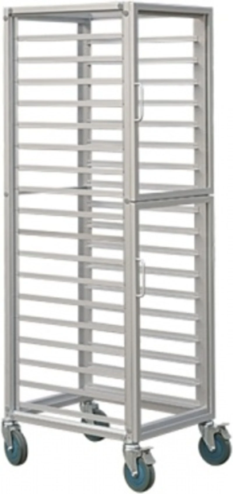 TROLLEY ALUMINIUM ALLOY 18 SHELVES FIX (ANODIZED) SN1961 (#62174)