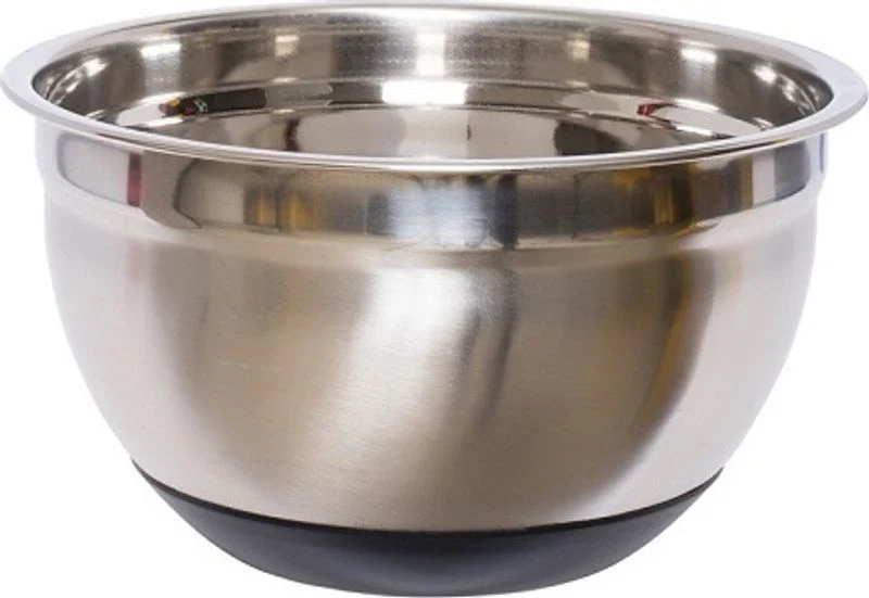 STAINLESS STEEL MIXING BOWL WITH SILICON BASE 20CM (#62310)