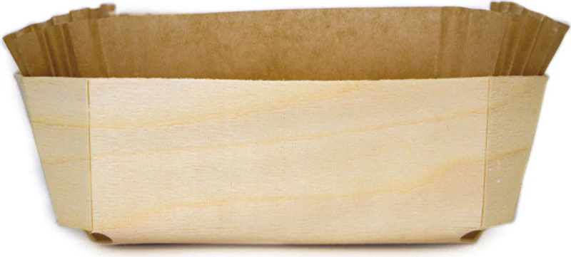 WOODEN BAKING LOAF MOULD 140X95X50MM 5PCS (#65236)