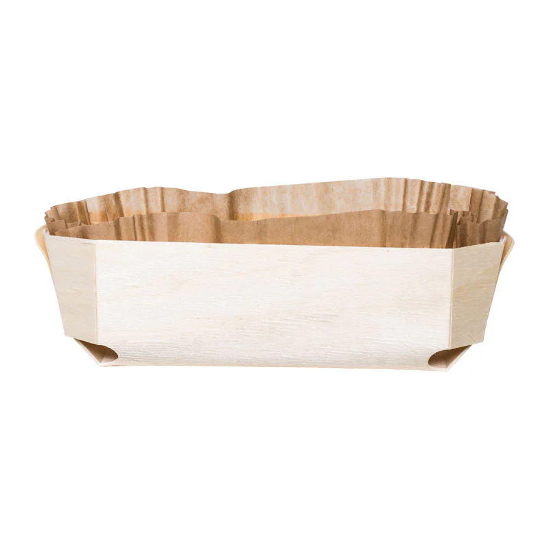WOODEN BAKING LOAF MOULD 175X75X50MM 5PC (#65237)