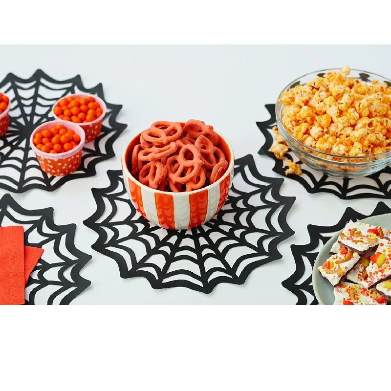 HALLOWEEN SPIDERWEB DOYLEY PAPER 10" 10PCS (#65255) - Image 3