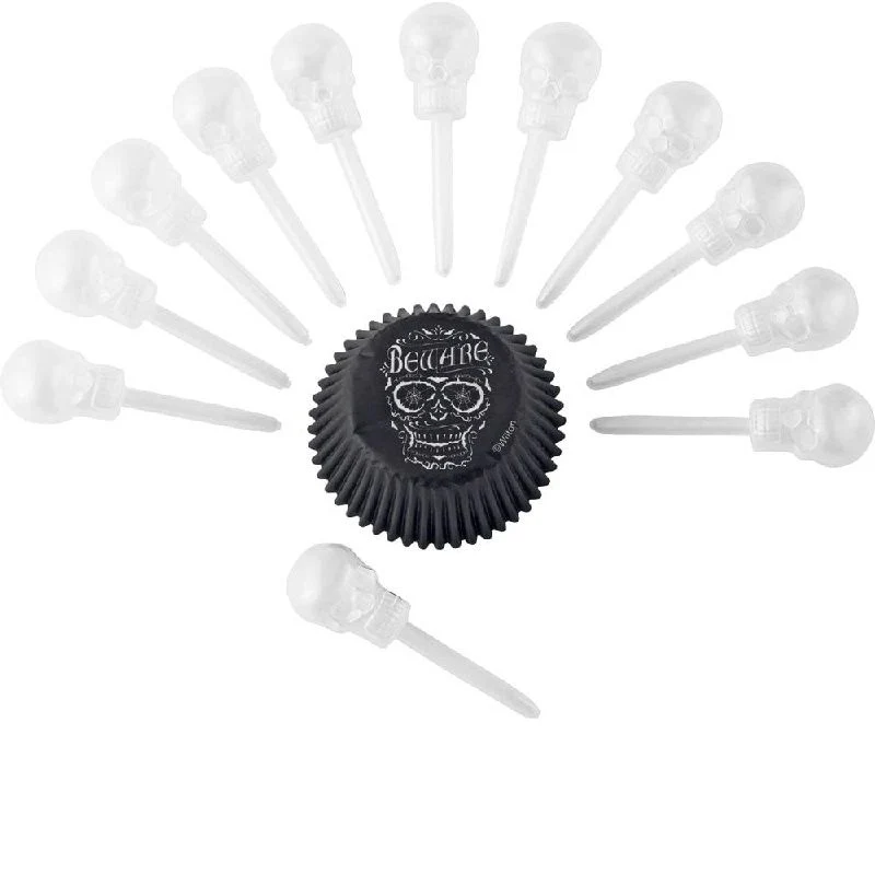 SHOT TOP SKULL DECOR KIT 12PCS (#65257) - Image 2