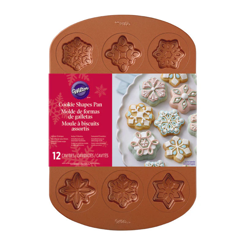 12-CAVITY SNOKWFLAKE COOKIE SILICONE TRAY 2105-2502 (#65269) - Image 3