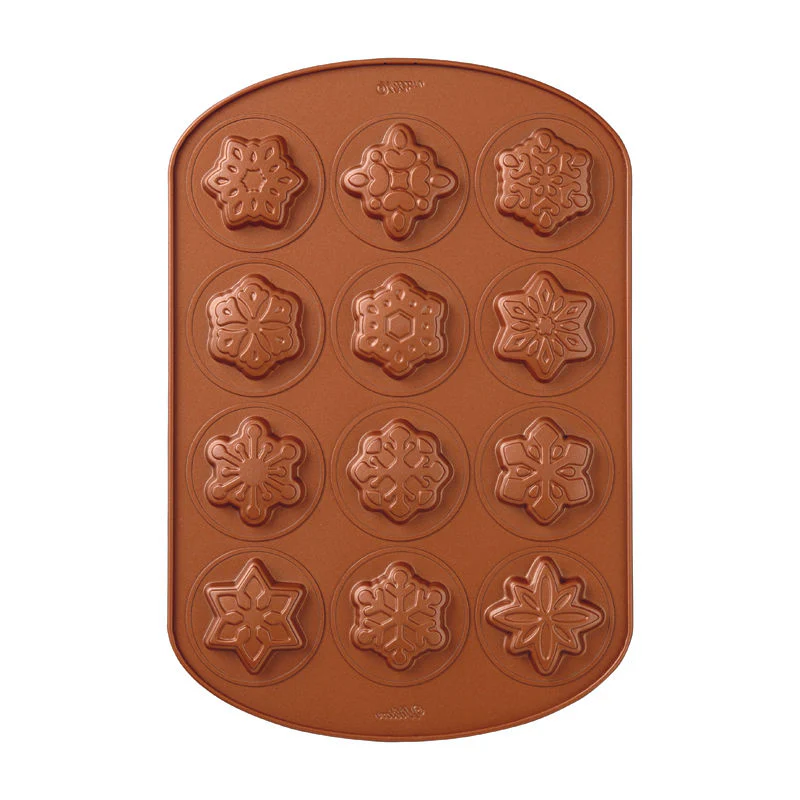 12-CAVITY SNOKWFLAKE COOKIE SILICONE TRAY 2105-2502 (#65269) - Image 4
