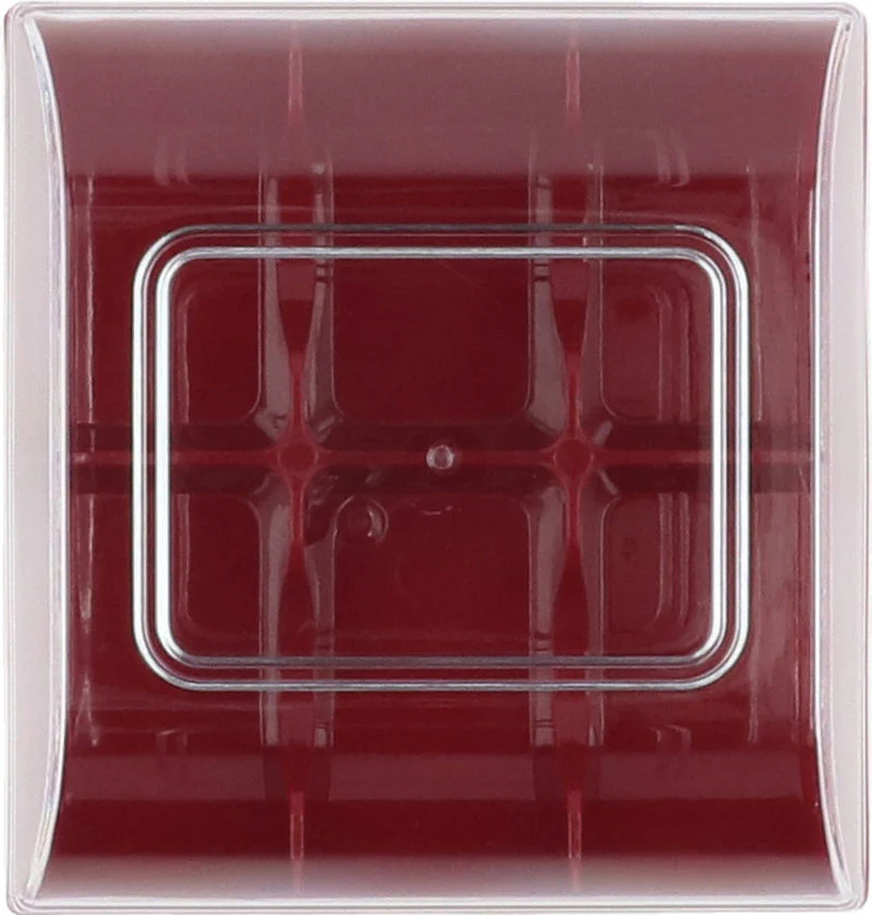 BOX PLASTIC MACARON 6 RED (#65439) - Image 2