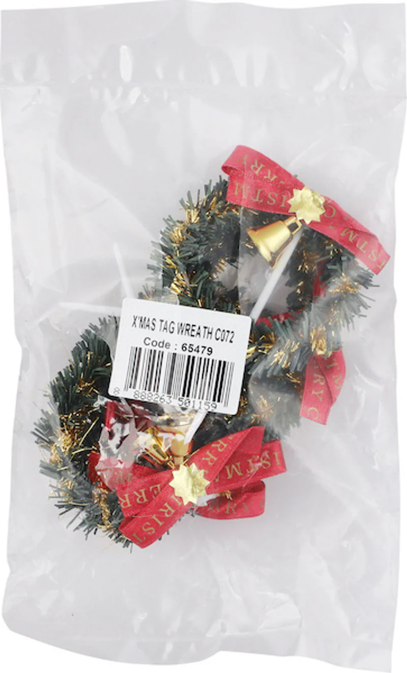 CHRISTMAS WREATH C072 5PCS (#65479) - Image 2