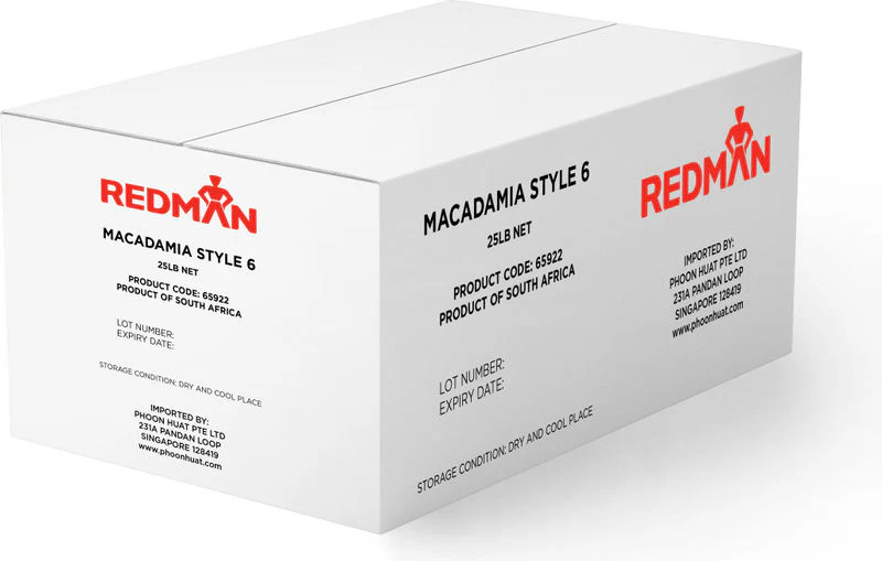 MACADAMIA NUT STYLE 6 25LBS (#65922)