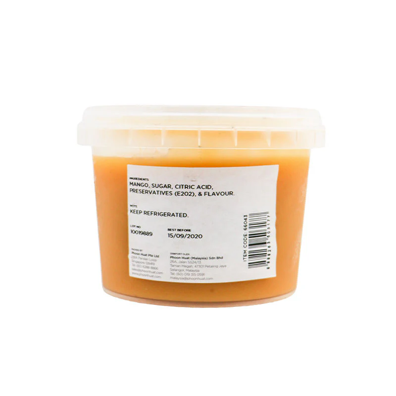 MANGO PUREE SWEETENED 500G (#66043) - Image 2