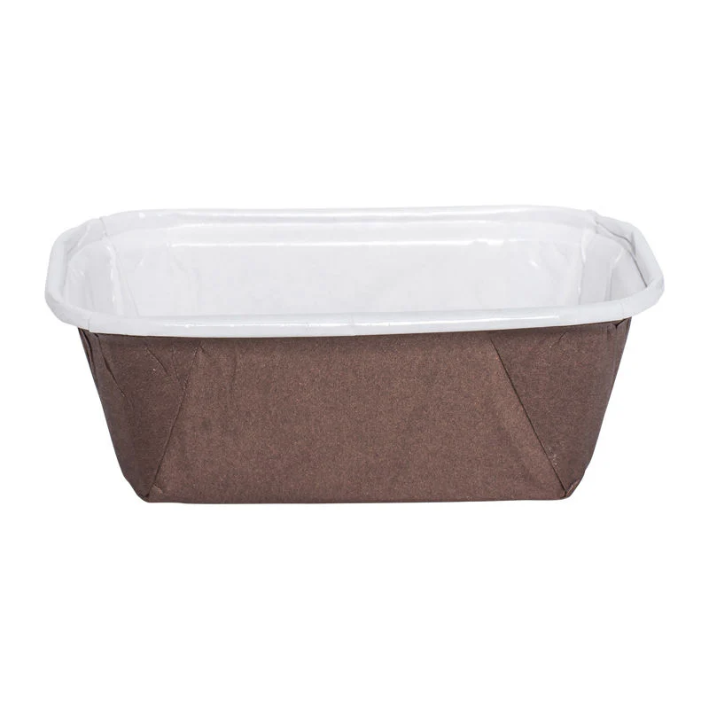 BAKING CASE PET 4.2X7.8XH4.3CM BROWN 100PC (#66267)