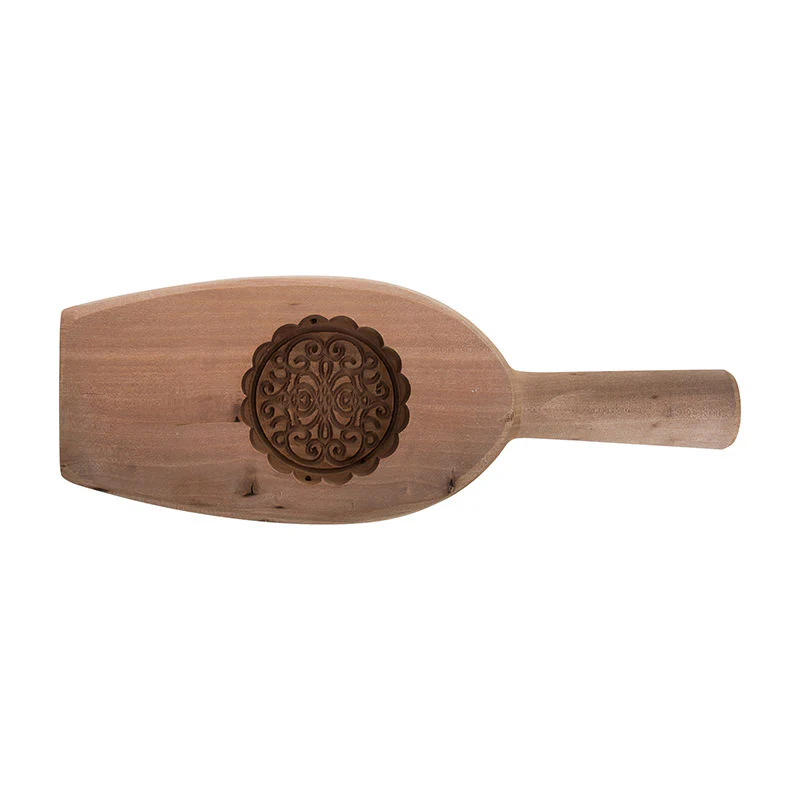 MOONCAKE MOULD WOODEN ROUND C (#66411) - Image 2