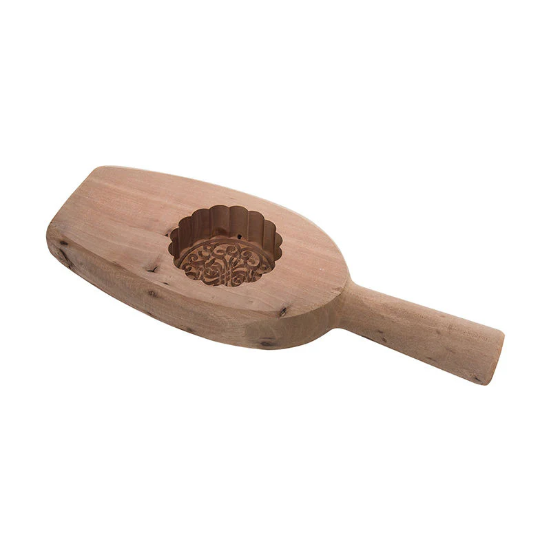 MOONCAKE MOULD WOODEN ROUND C (#66411) - Image 4