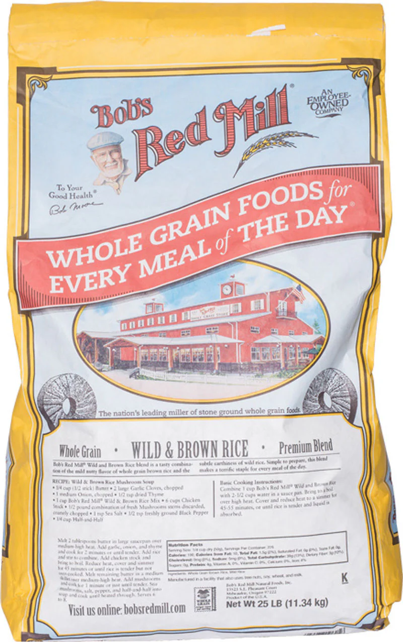 BROWN WILD RICE MIX 25LB (#66480)