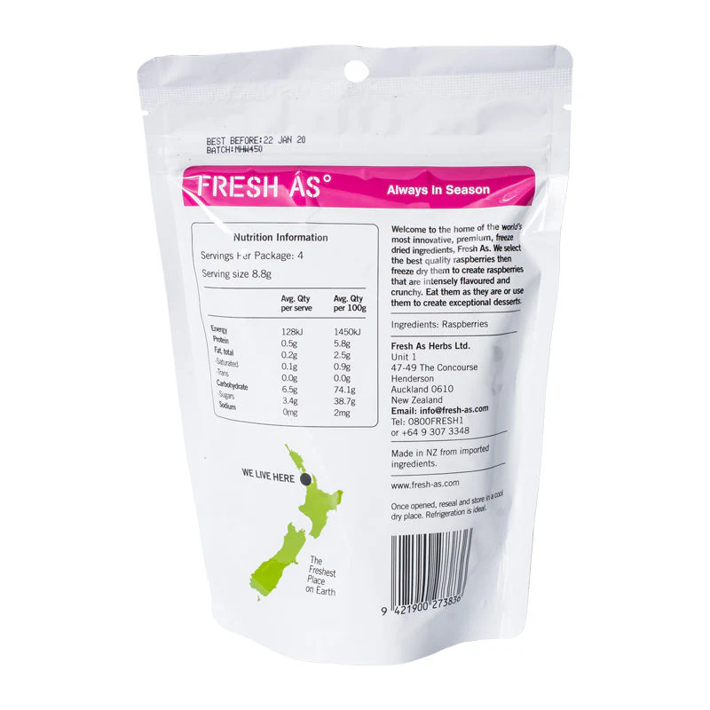 FREEZE DRIED RASPBERRY WHOLE 35G (#66663) - Image 2