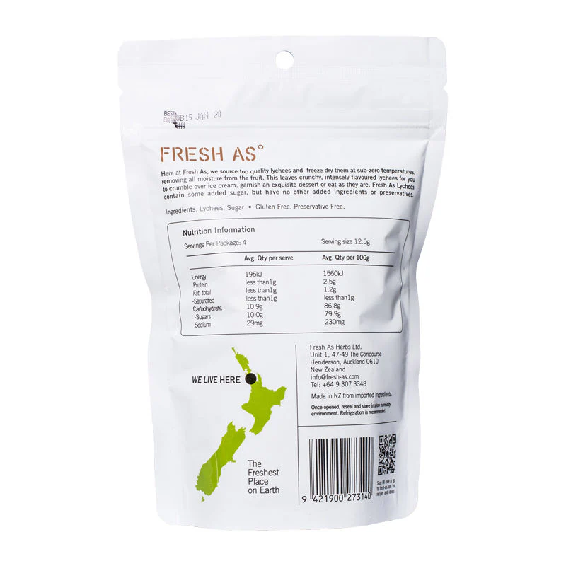 FREEZE DRIED LYCHEE WHOLE 50G (#66664) - Image 2