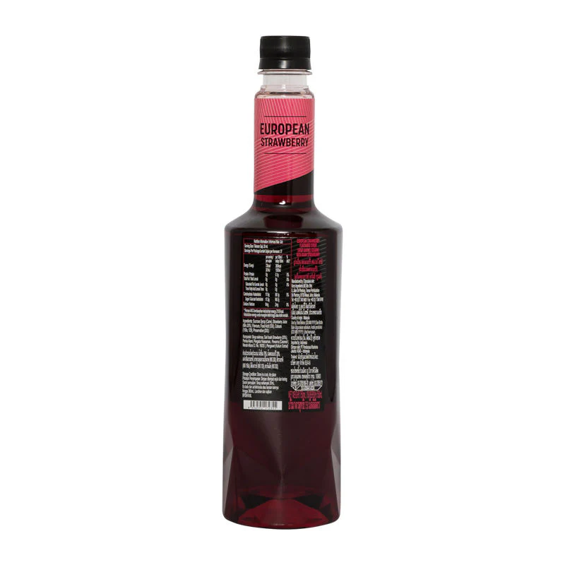 EUROPEAN STRAWBERRY FLAVOURED SYRUP 750ML (#66735) - Image 2