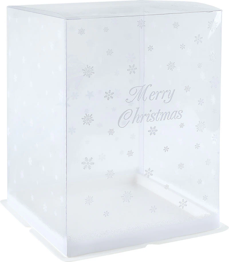 XMAS DISPLAY CAKEBOX 20X20X30CM 2PCS (#66764)