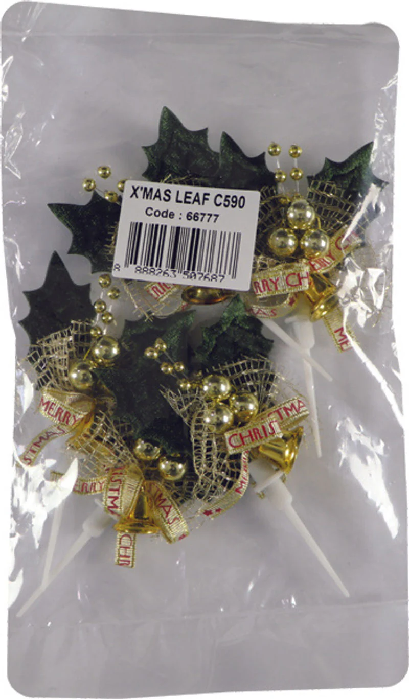 CHRISTMAS LEAF C590 5PCS (#66777) - Image 2