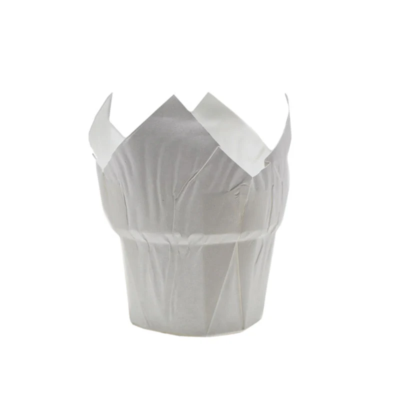 BAKING CASE PET CROWN WHITE 50X38MM 100PCS (#66802)