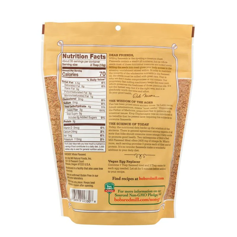 GLUTEN FREE FLAXSEED MEAL 16OZ (#66949) - Image 2