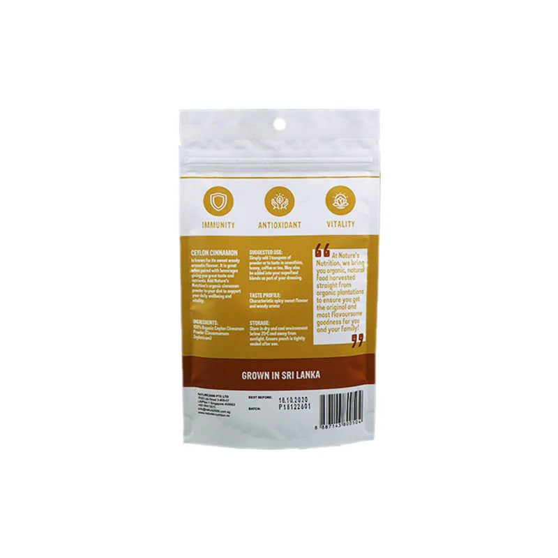 RAW ORGANIC CEYLON CINNAMON POWDER 70G (#67194) - Image 2