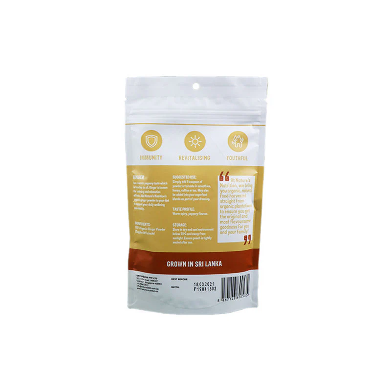 RAW ORGANIC GINGER POWDER 100G (#67199) - Image 2