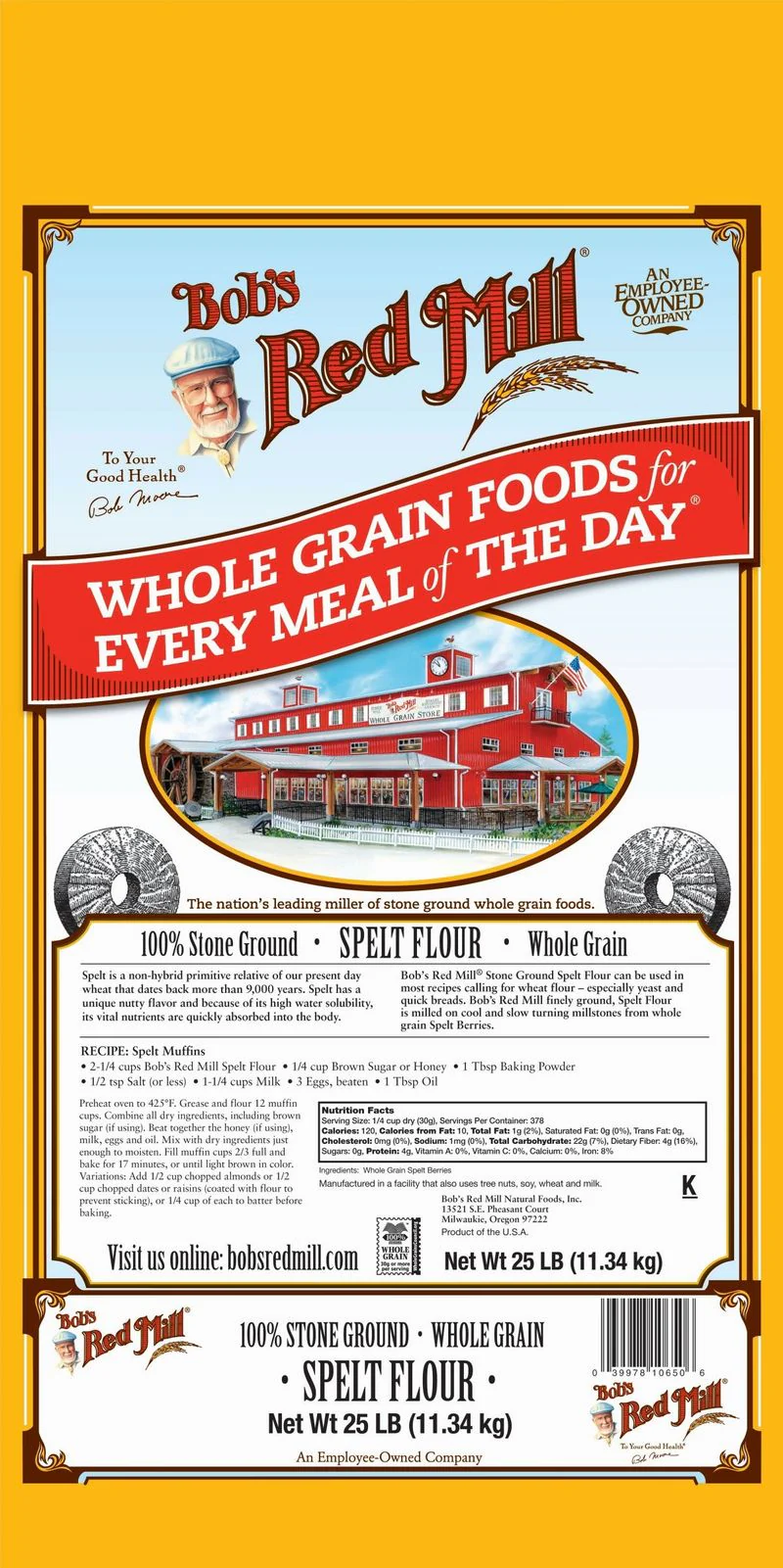 ORGANIC SPELT FLOUR 25LBS (#67311)