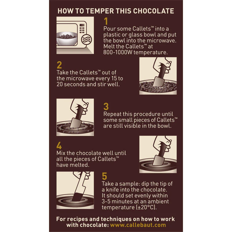 DARK CHOCOLATE COUVERTURE 54.5% 400G (#67338) - Image 3