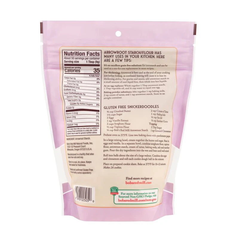 ARROWROOT STARCH FLOUR 16OZ (#67911) - Image 2