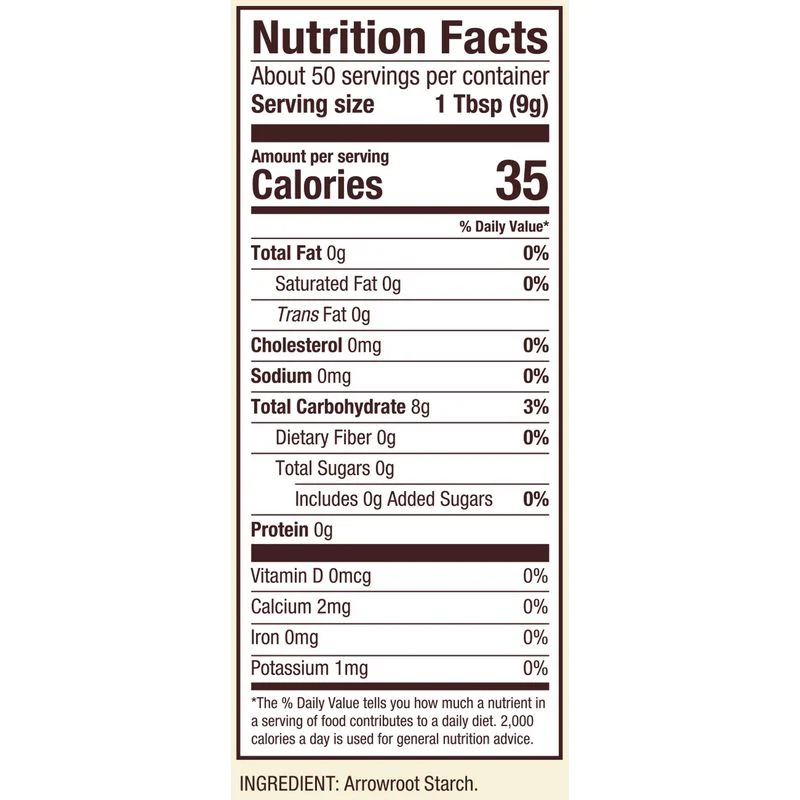 ARROWROOT STARCH FLOUR 16OZ (#67911) - Image 3