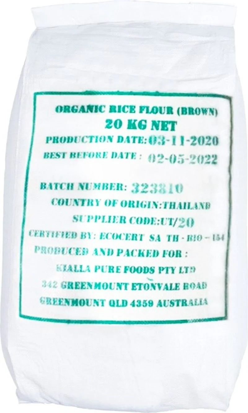 ORGANIC BROWN RICE FLOUR 20KG (#67978)