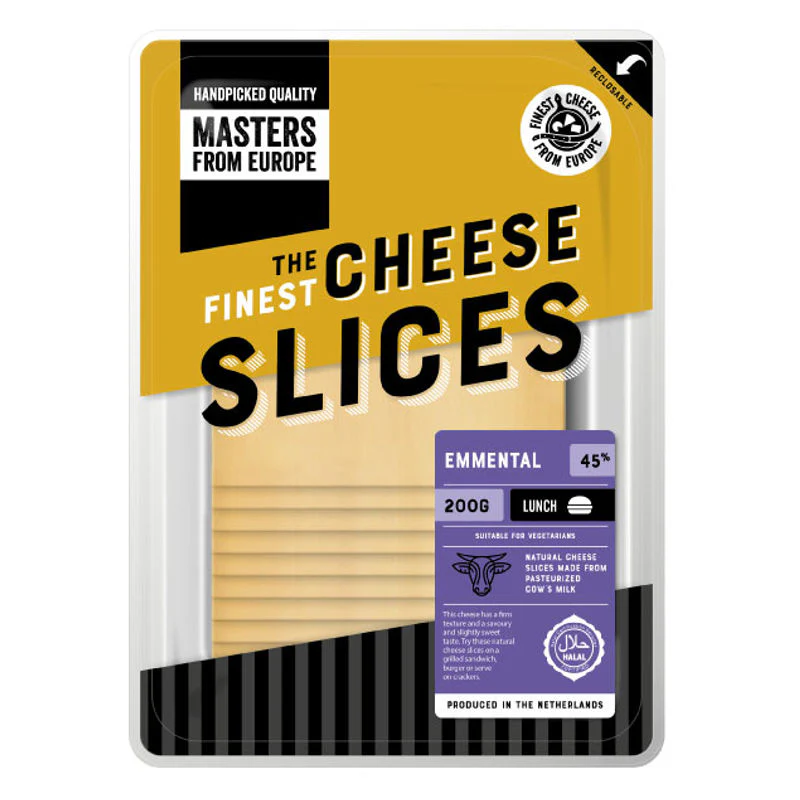 EMMENTAL CHEESE NATURAL SLICES 200G (#67996)