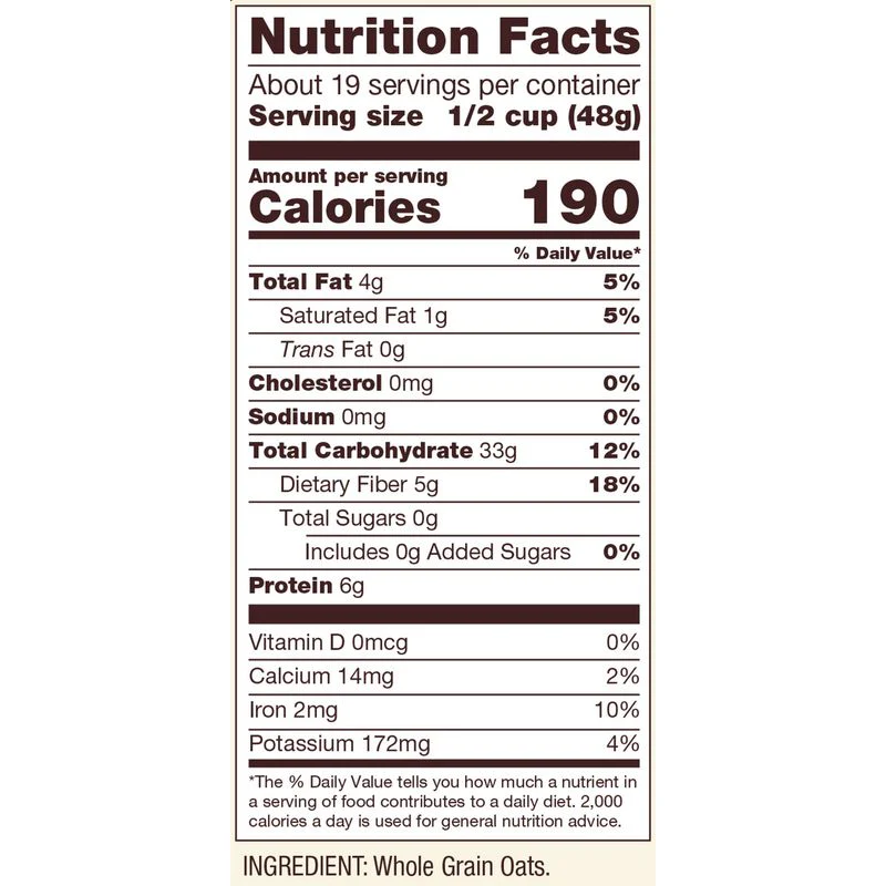 GLUTEN FREE OLD FASHIONED ROLL OAT 32OZ (#68057) - Image 4