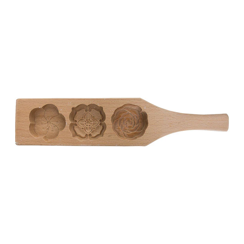 FLOWER WOONDEN MOONCAKE MOULD 30G (#68173) - Image 2