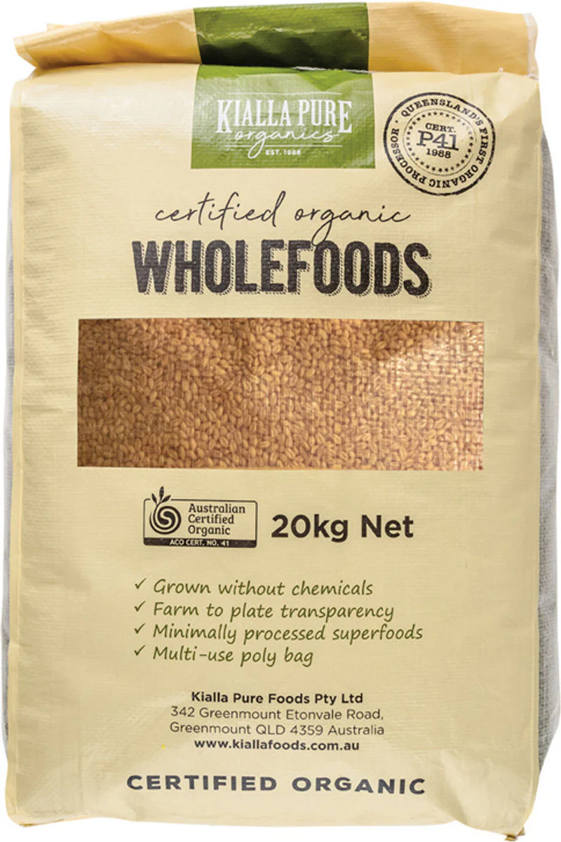 ORGANIC WHEAT GRAIN 20KG (#100183)