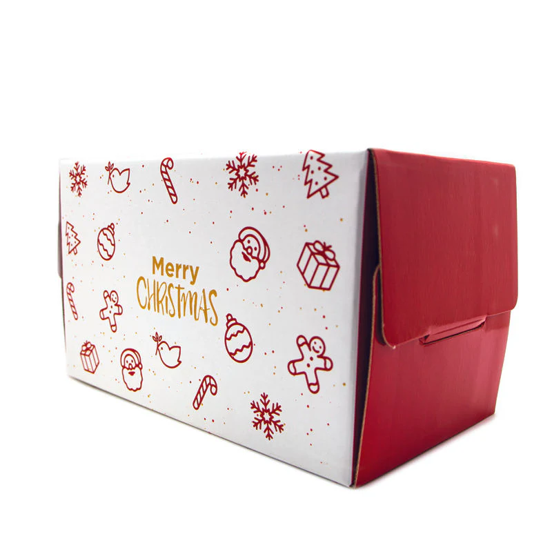 LOG CAKE BOX 13.375X7X5.875"H/XMAS PARTY (#100372) - Image 3