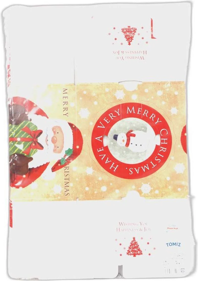 SANTA CAKE BOX 5IN (#101586)