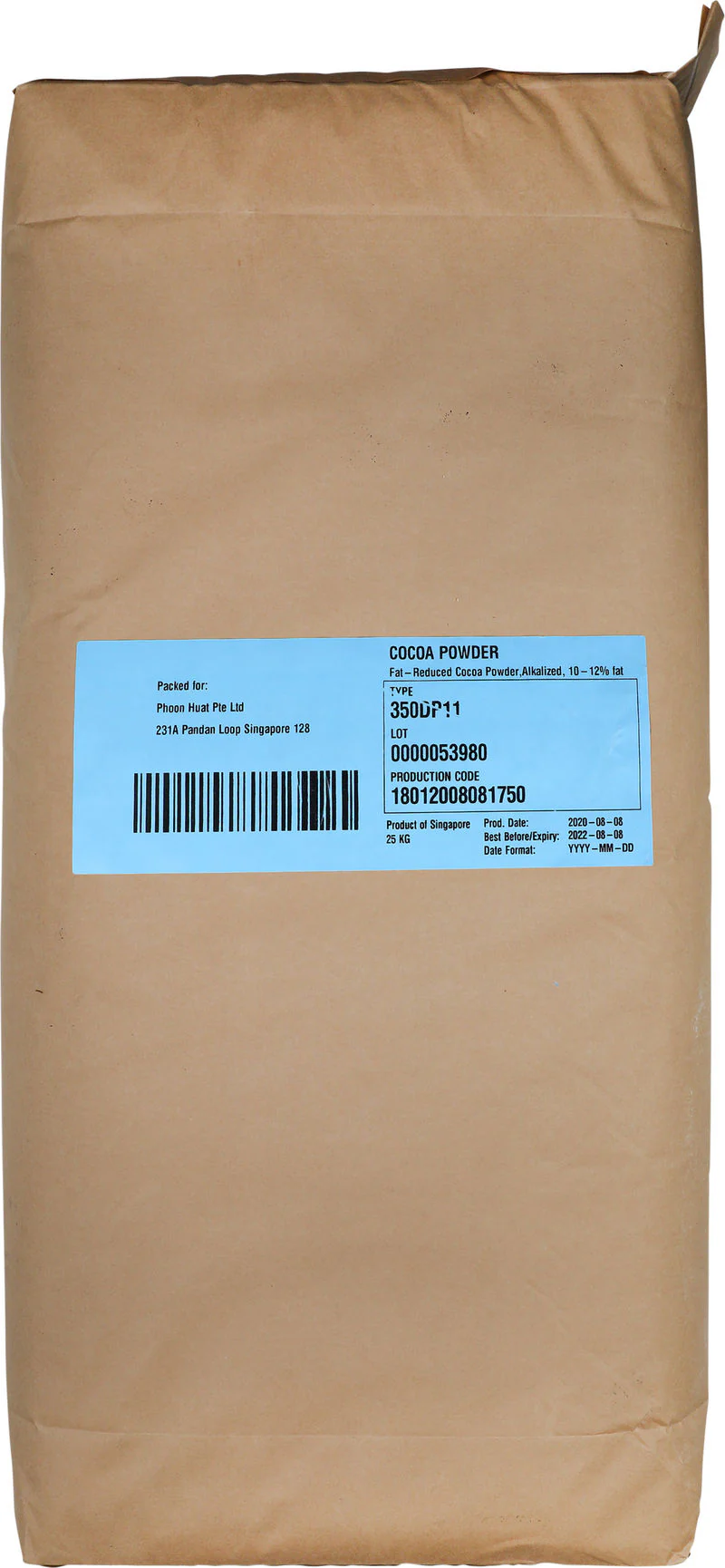 ALKALISED COCOA POWDER 25KG (#101598)