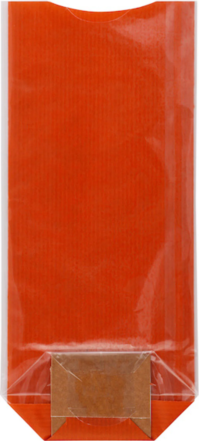 COOKIE BAG KRAFT ORANGE 10X22CM 10PCS (#102248)