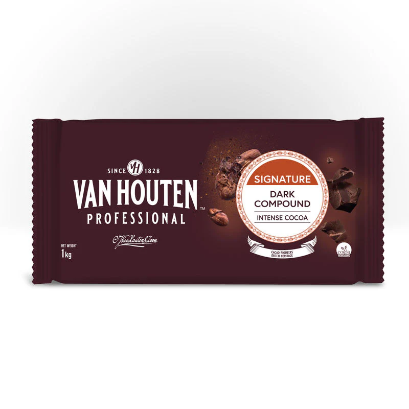 CHOC DARK COMPOUND BLOCK SEMI SWEET 1KG (#102499)