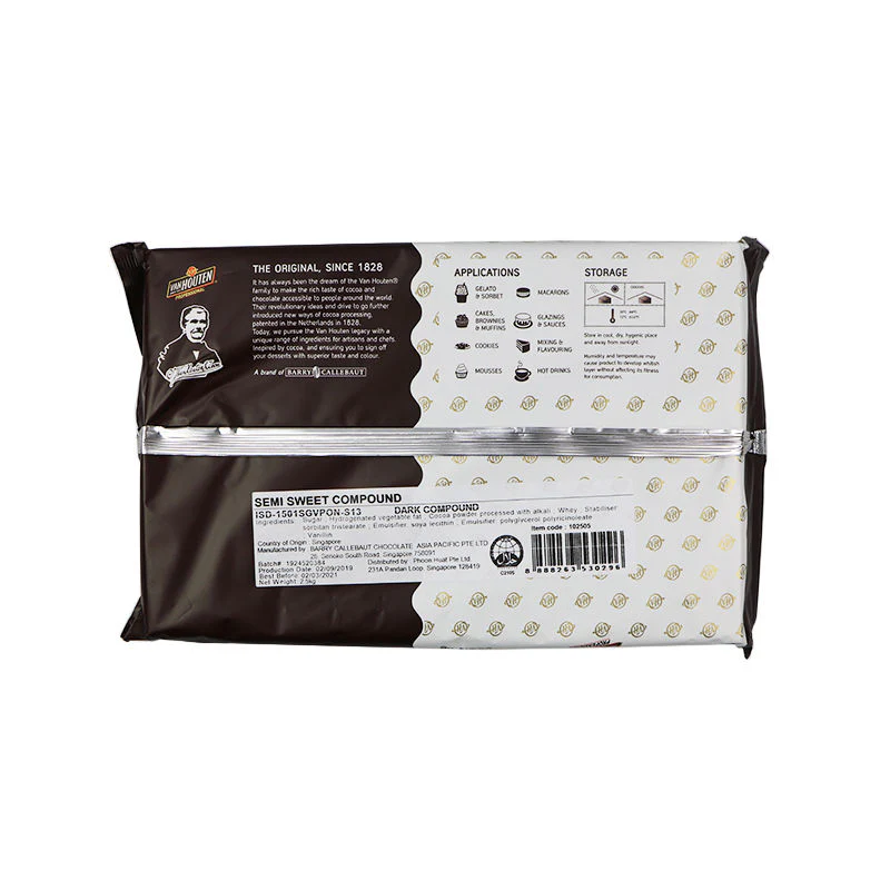 CHOC DARK COMPOUND BLK SEMI SWEET 2.5KG (#102505) - Image 2