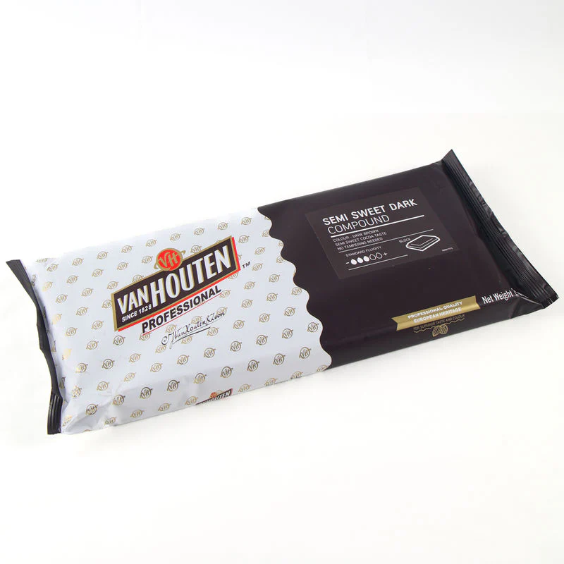 CHOC DARK COMPOUND BLK SEMI SWEET 2.5KG (#102505) - Image 3