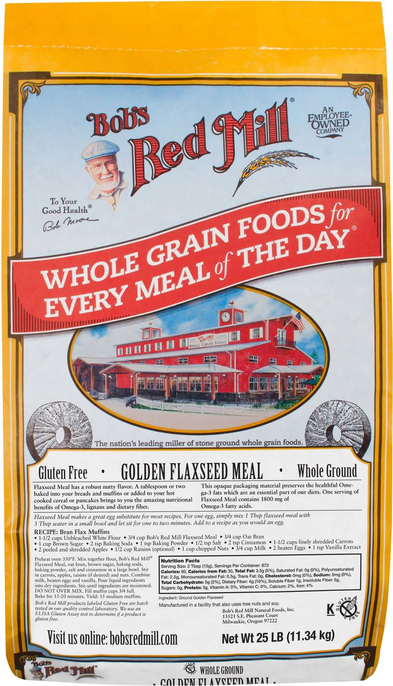 GOLDEN FLAXSEED MEAL 25LB (#102531)