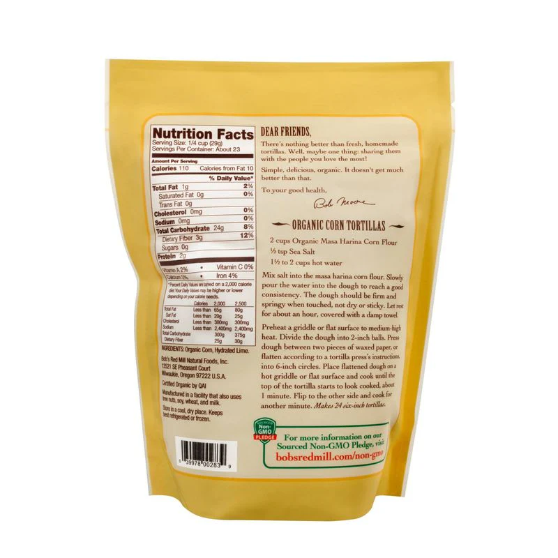 OG GOLDEN MASA HARINA FLOUR 24OZ (#102767) - Image 2