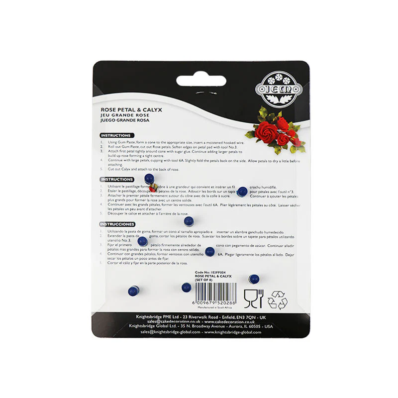 ROSE PETAL & CALYX CUTTER SET OF 8PC (#102945) - Image 2