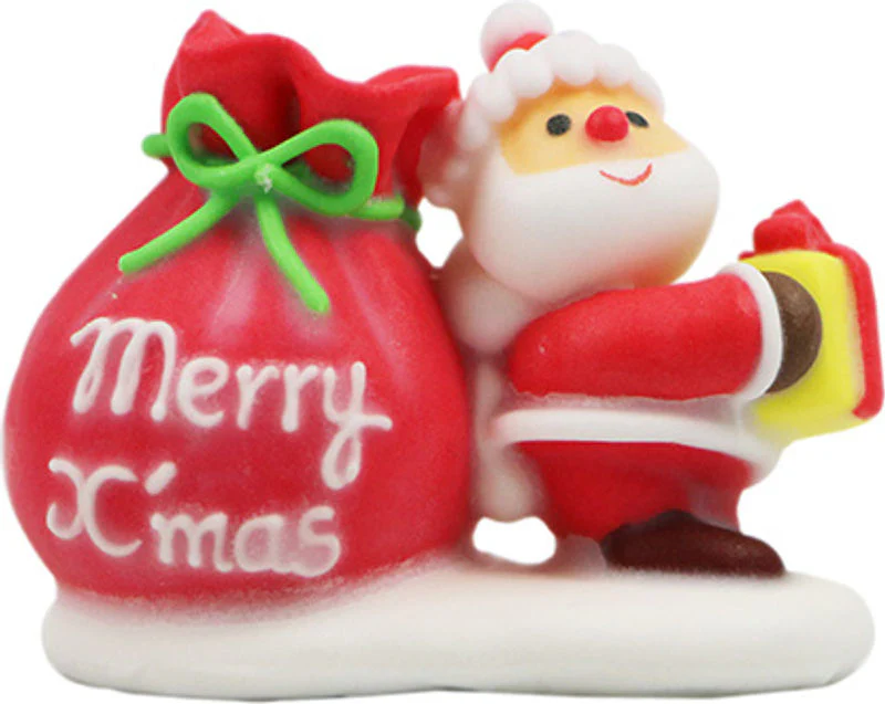 DECOR ICING SANTA SMALL 3.6X4.2CM 1309 (#103026)