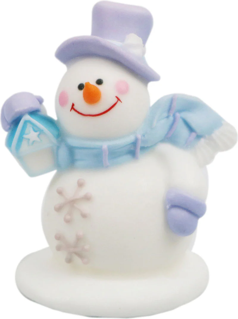 DECOR ICING SNOWMAN MEDIUM 6.3X5.5CM 1014 (#103100)