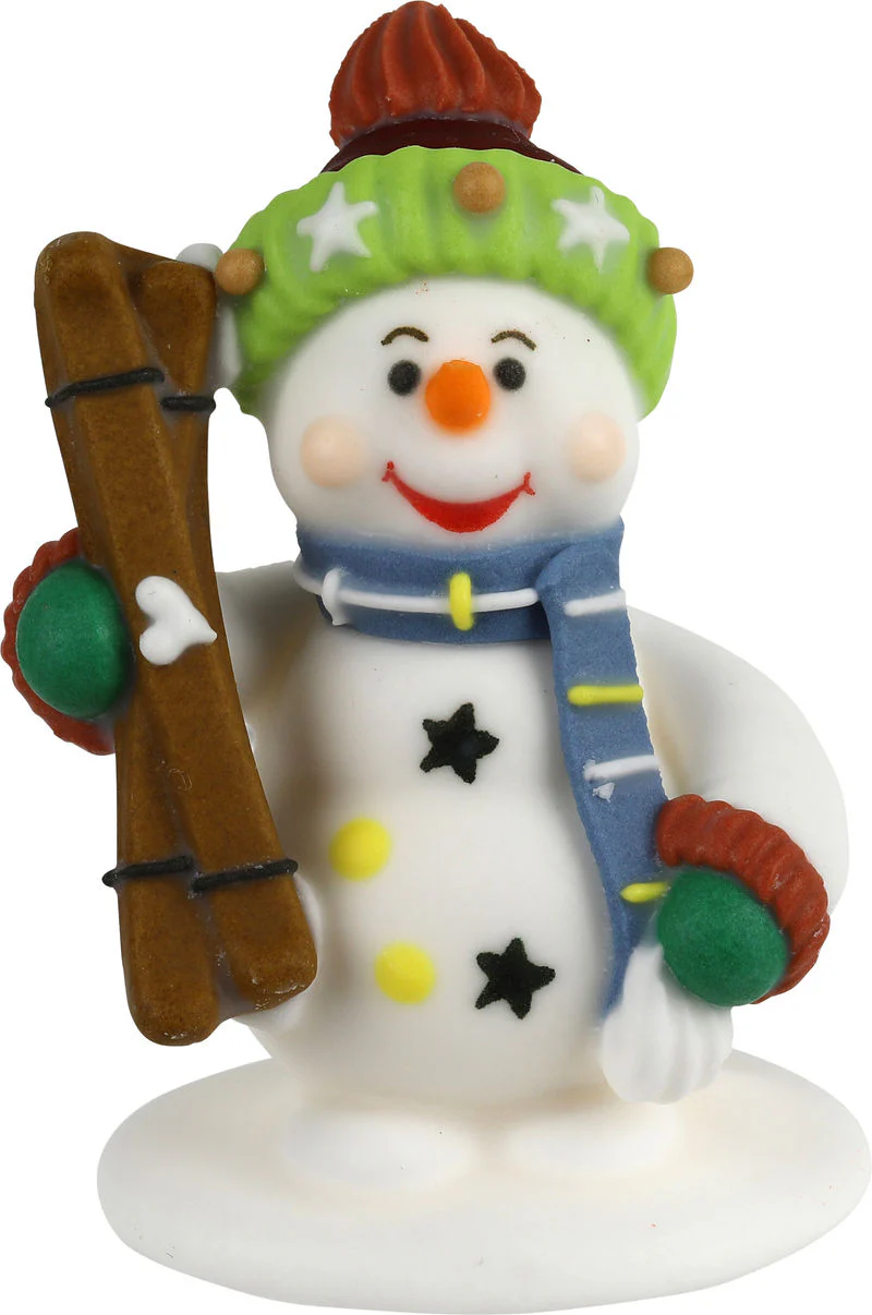 DECOR ICING SNOWMAN MEDIUM 5.8X4.1CM 721 (#103108)