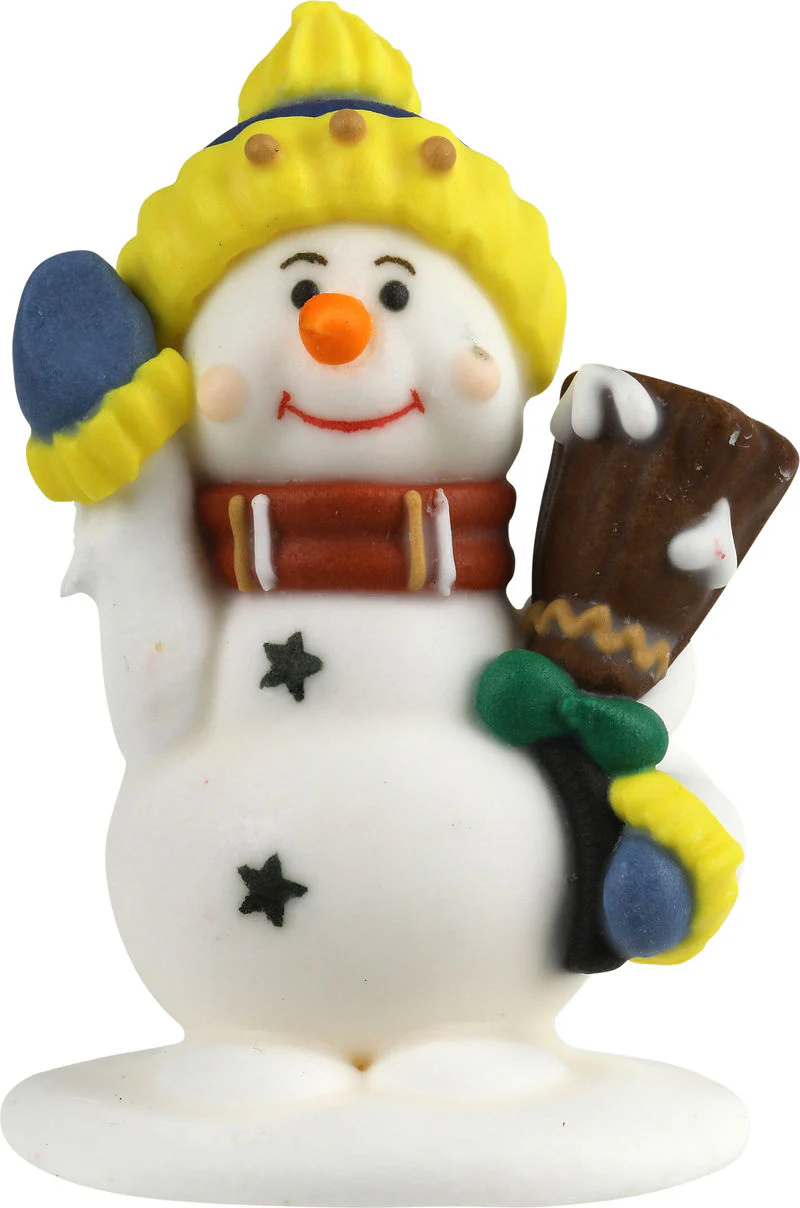 DECOR ICING SNOWMAN MEDIUM 5.4X4.3CM 720 (#103110)