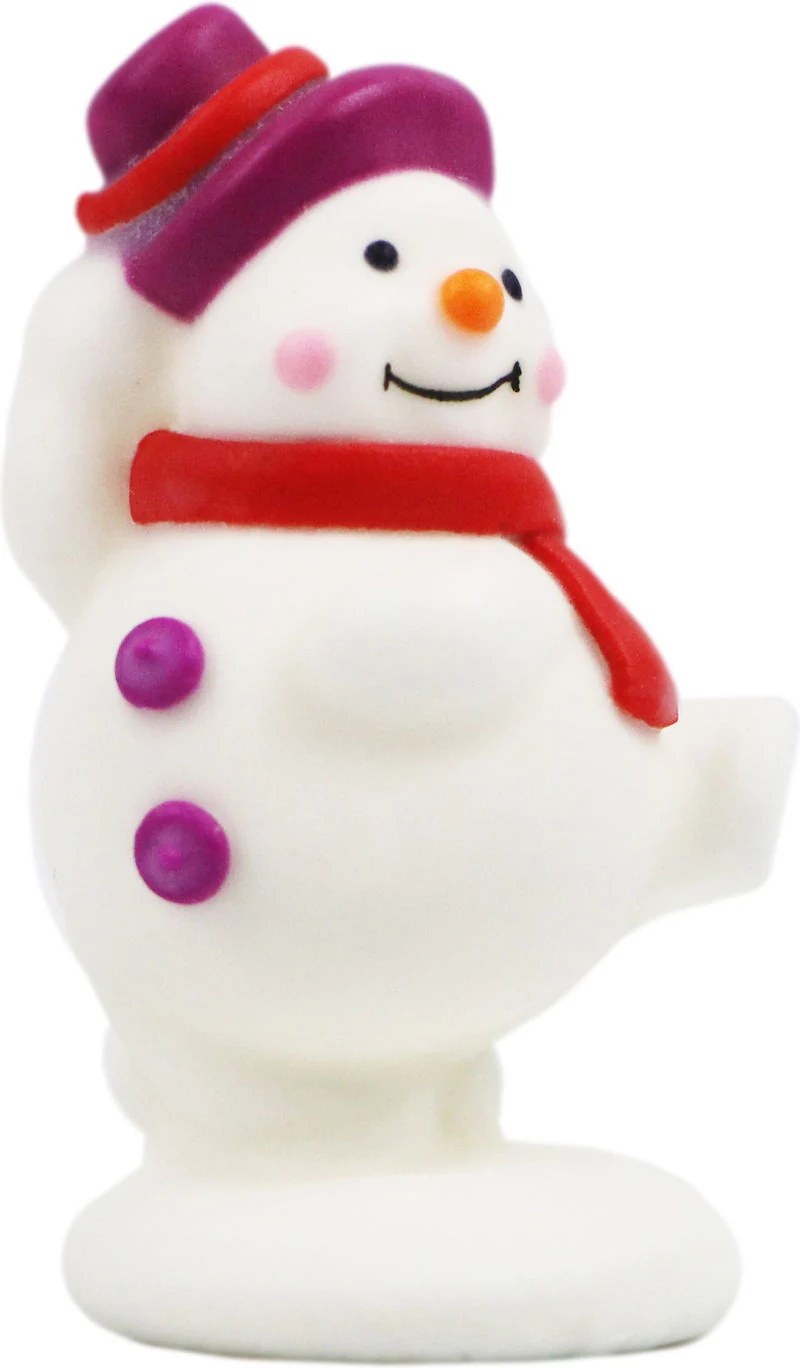 DECOR ICING SNOWMAN MEDIUM 6.5X3.9CM 1520 (#103113)
