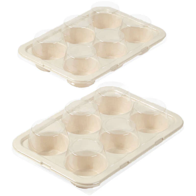 DISPOSABLE STD MUFFIN PAN W LID 6CAV 1912-4291 2S (#103401) - Image 2
